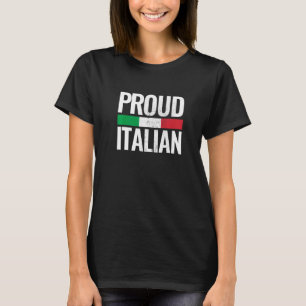 Proud Italian Italia Vintage Italy Flag T-Shirt
