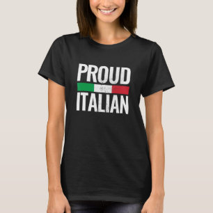Proud Italian Italia Vintage Italy Flag T-Shirt
