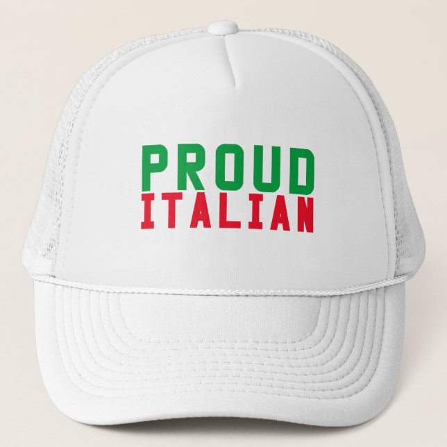 Proud Italian Trucker Hat (Front)