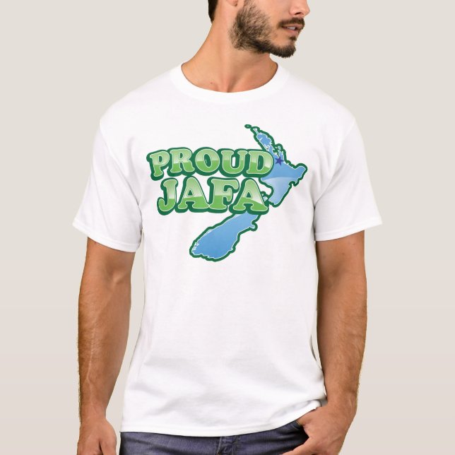 PROUD JAFA  (just another F****** Aucklander) T-Shirt (Front)