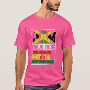 Proud Jamaican Bolivian Mix Jamaica and Bolivia He T-Shirt