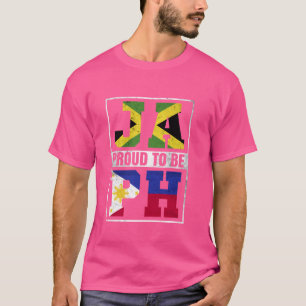 Proud Jamaican Filipino Mix Jamaica and Philippine T-Shirt