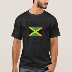 Proud Jamaican Flag Jamaica Born Jamaican Roots T-Shirt