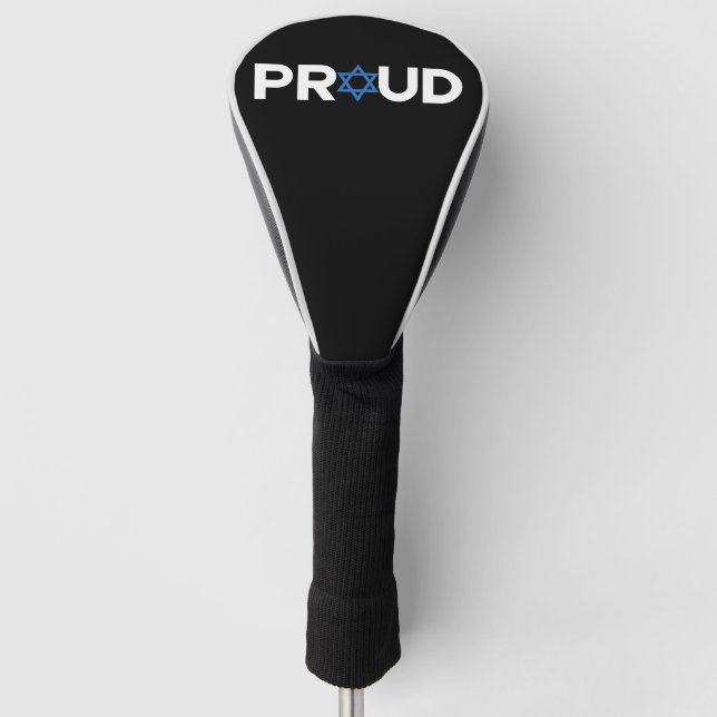 Proud Jewish Hebrew Holiday Proud Jew Religious  Golf Head Cover (Front)