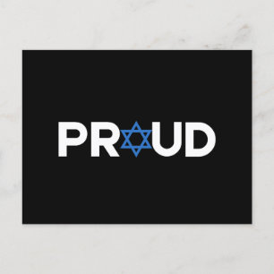 Proud Jewish Hebrew Holiday Proud Jew Religious  Postcard
