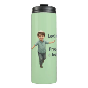 Proud Jewish Kid - Cute & Soft Watercolor Thermal Tumbler