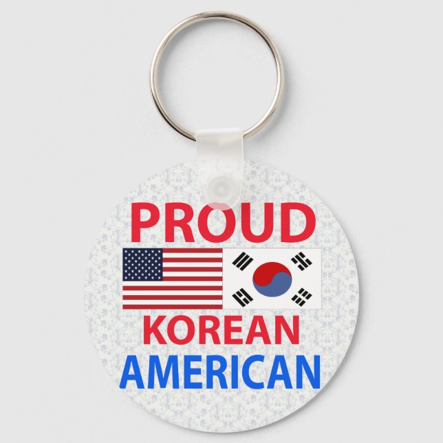 Proud Korean American Key Ring (Front)