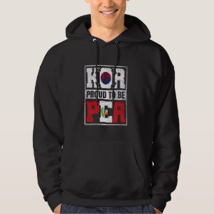 Proud Korean Peruvian Mix South Korea and Peru Her Hoodie