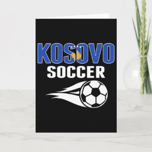 Proud Kosovo Soccer Fans Jersey - Kosovan Footll L Card