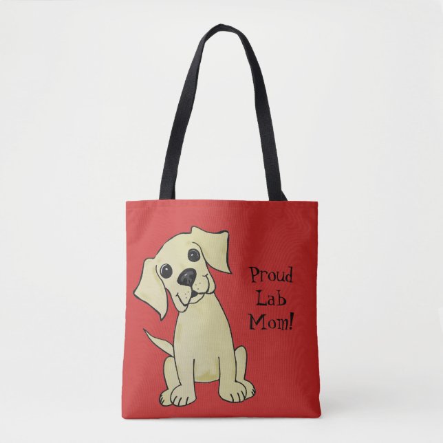 Proud Lab Mum Cute Tote Bag (Front)