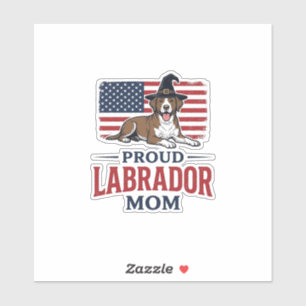 Proud Labrador Mum Patriotic Dog Halloween Shirt D