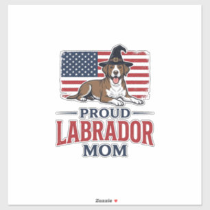 Proud Labrador Mum Patriotic Dog Halloween Shirt D