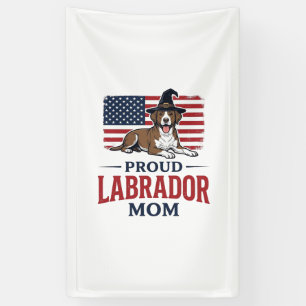Proud Labrador Mum Patriotic Dog Halloween Shirt D Banner