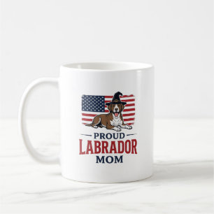 Proud Labrador Mum Patriotic Dog Halloween Shirt D Coffee Mug