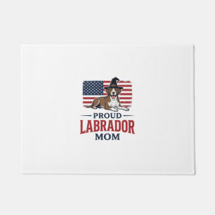 Proud Labrador Mum Patriotic Dog Halloween Shirt D Doormat