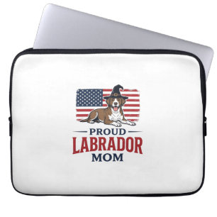 Proud Labrador Mum Patriotic Dog Halloween Shirt D Laptop Sleeve