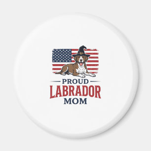 Proud Labrador Mum Patriotic Dog Halloween Shirt D Magnet