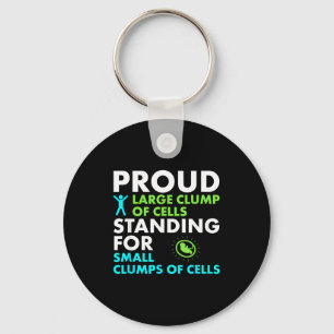 Proud Large Clump Of Cells Standing For Small Clum Key Ring