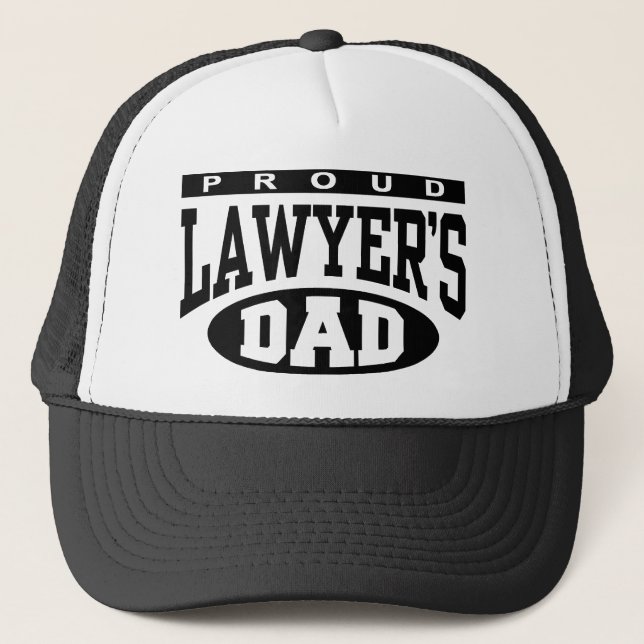 Proud Lawyer's Dad Trucker Hat (Front)