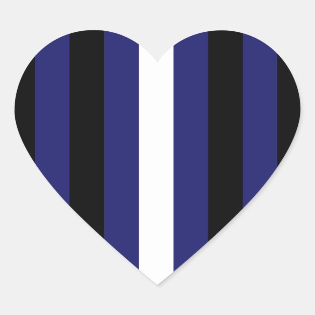 Proud Leather Design Heart Sticker (Front)