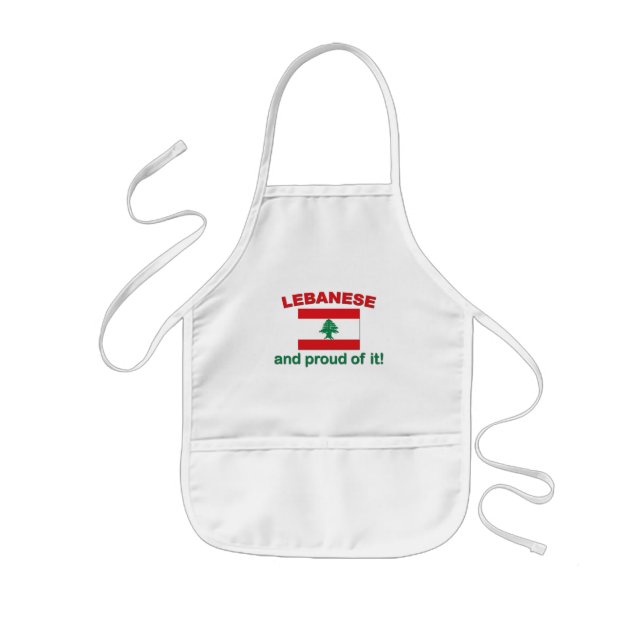 Proud Lebanese Kids Apron (Front)