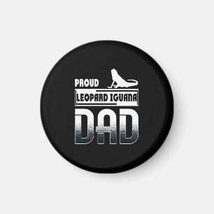 Proud leopard Iguana Dad Magnet