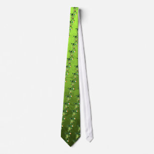Proud Leprechaun Waving an Irish Flag Tie