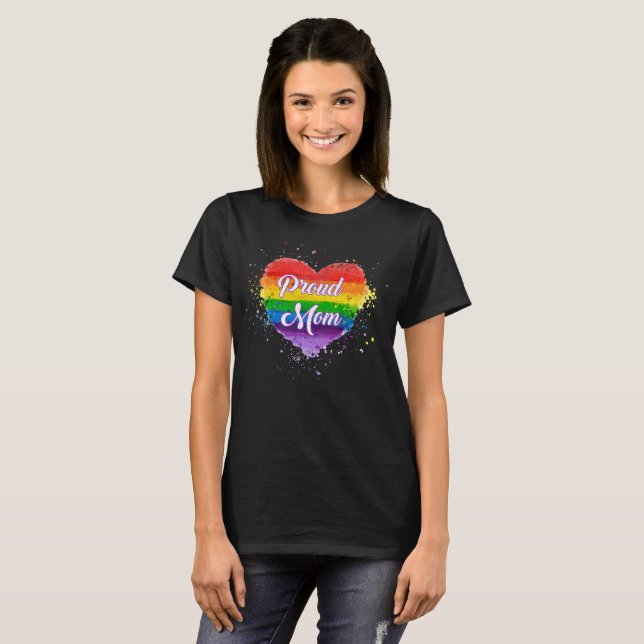 Proud LGBT Mum T-Shirt (Front Full)