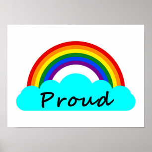 Proud - LGBT Rainbow Poster