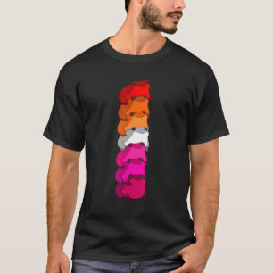 Proud Lgbt The Flag For The Lesbian Frog T-Shirt