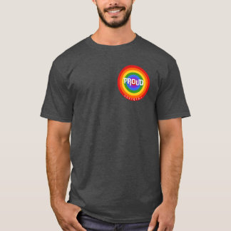 PROUD LGBTQIA colorfull rainbow community support  T-Shirt