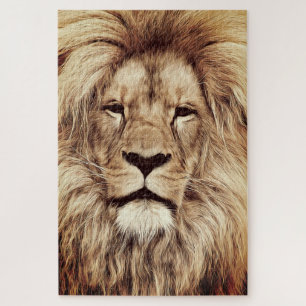 Proud Lion - Face Jigsaw Puzzle