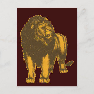 Proud  Lion Postcard