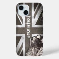 Proud Lion Union Jack Patriotic Custom Text