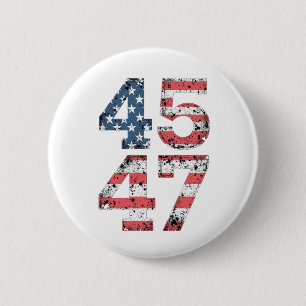 Proud Maga 47th Trump Won Inaguration Day  6 Cm Round Badge