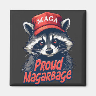 Proud MAGA Garbage For Trump supporter Election Magnet