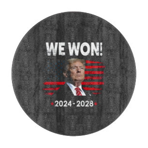 Proud Maga President Trump Won Inaguration Day Cutting Board