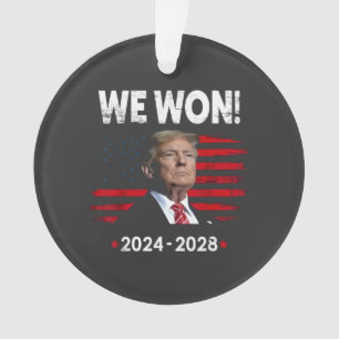 Proud Maga President Trump Won Inaguration Day Ornament
