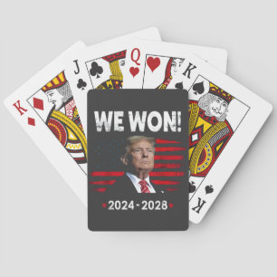 Proud Maga President Trump Won Inaguration Day  Playing Cards