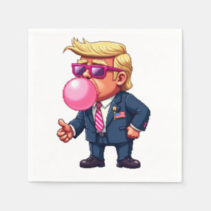 Proud Maga Trump Pixel President Inaguration Day  Napkin