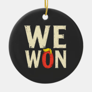 Proud Maga Trump Won Inaguration Day Speech 2025 Ceramic Tree Decoration