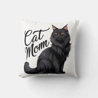 Proud Maine Coon Cat Mum Pillow II
