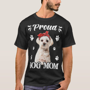 Proud Maltese Dog Mum Puppy Mother's Day T-Shirt