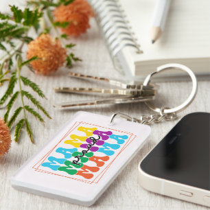 Proud Mama Autism Awareness Keychain