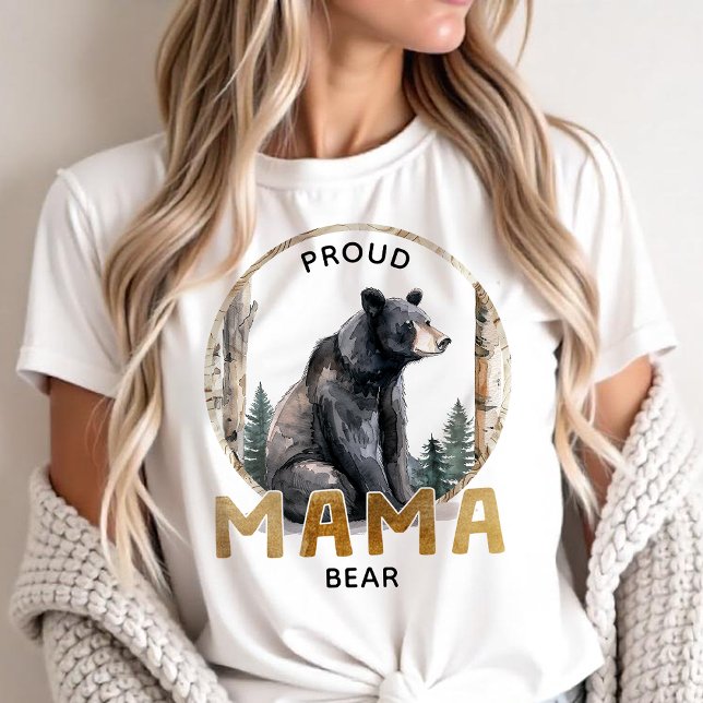 Proud Mama Bear Woodland Adventure Shirt (Mama Bear T-Shirt )