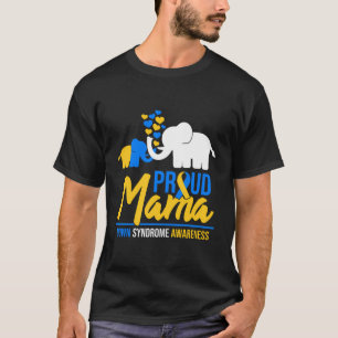 Proud Mama Mum Down Syndrome Awareness Day Cute El T-Shirt