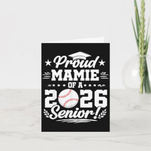 Proud mamie of a 2026 senior baseball graduate card