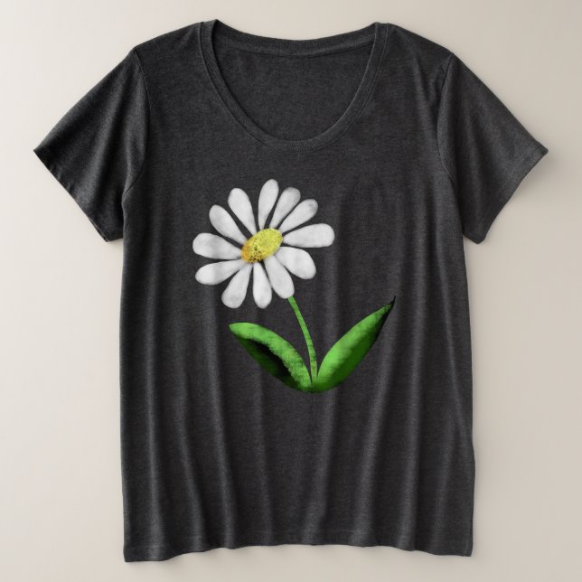 Proud Marguerite Plus Size T-Shirt (Design Front)