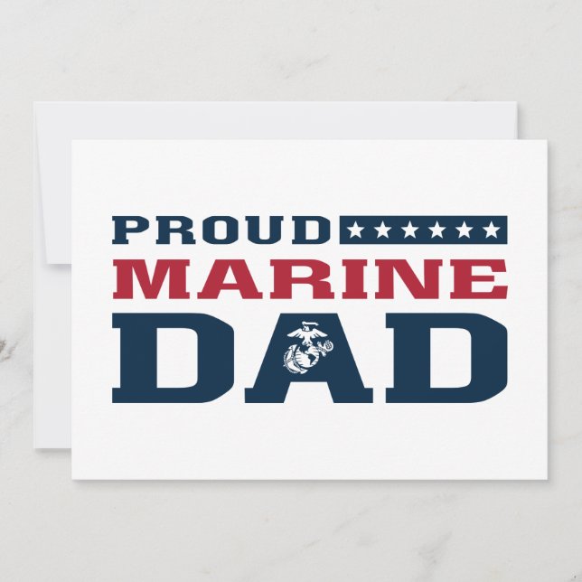 Proud Marine Dad - Colour (Front)