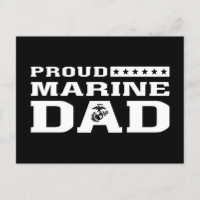 Proud Marine Dad - White